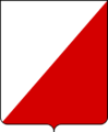 Modern French shield division - party per bend sinister.png